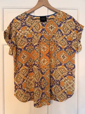Bright patterned blouse